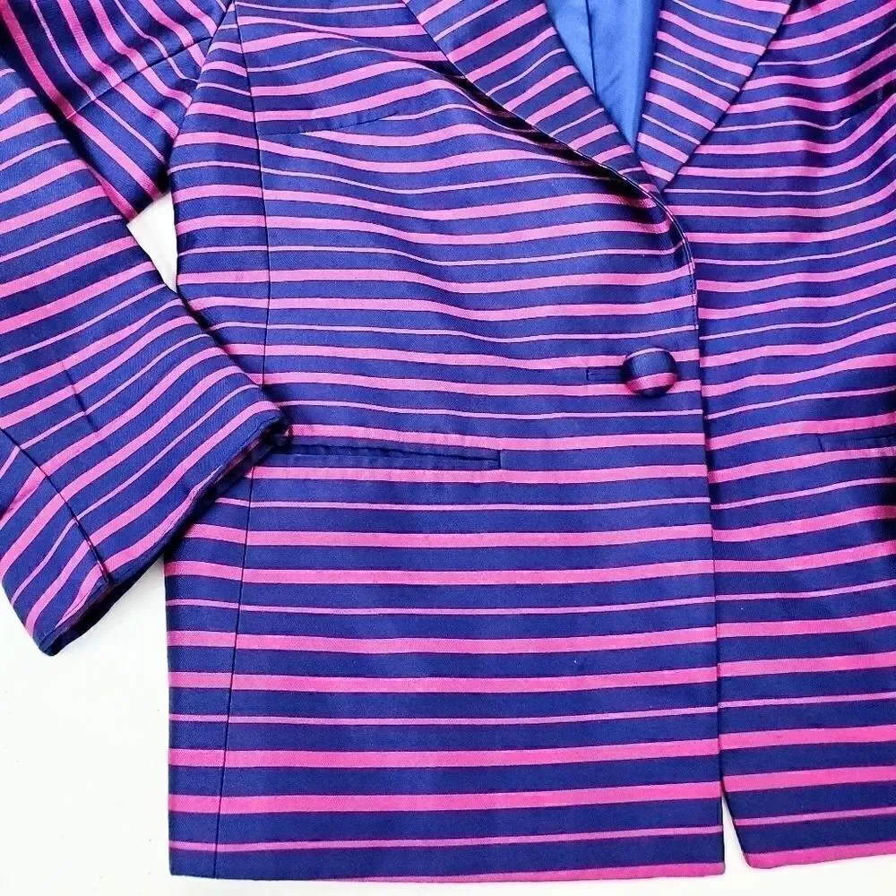 Talbots Silk Grace Doupioni Blazer Jacket